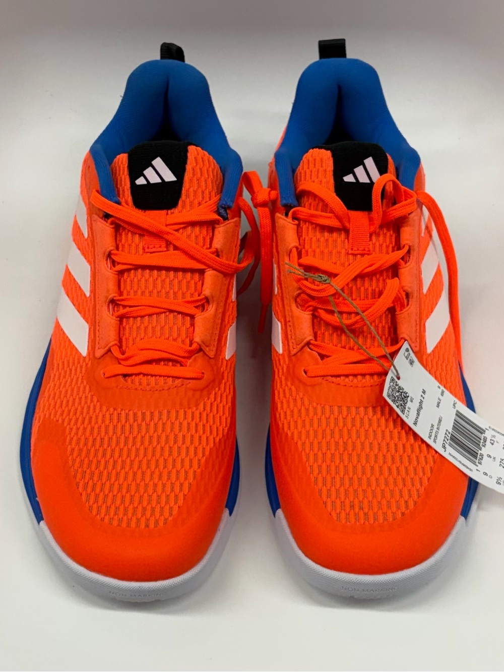 adidas Novaflight 2 Indoor Shoes Men's Size 9.5 Orange Blue Volleyball